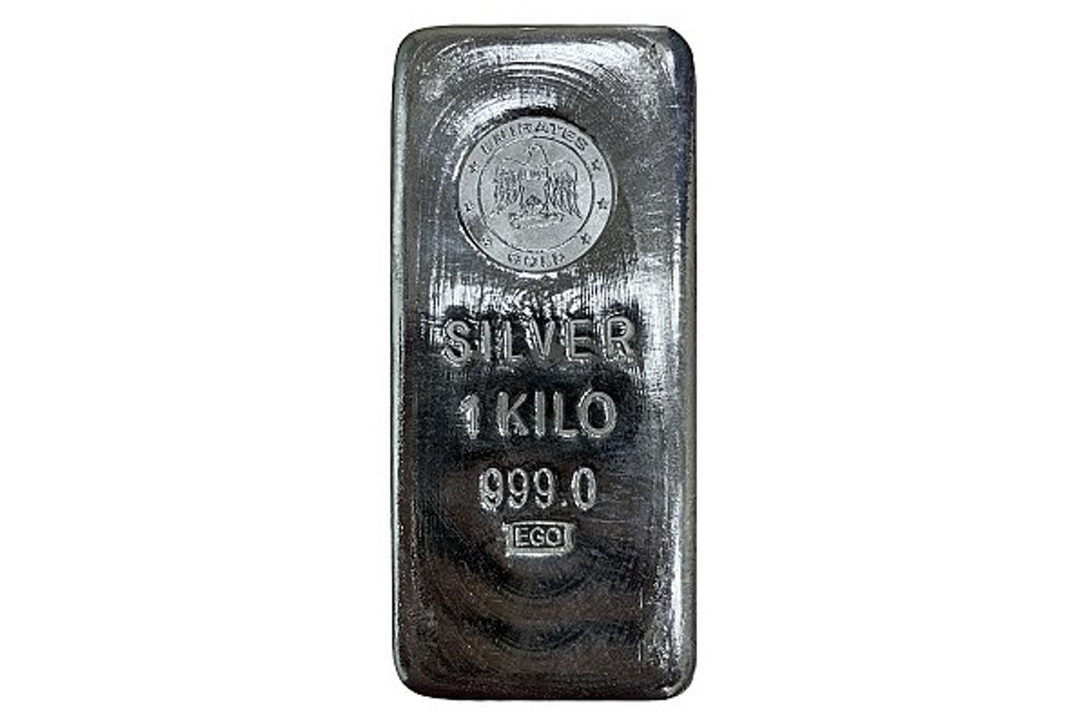 Royal Mint 1 kg Silver Bar, photograph 1 of 1